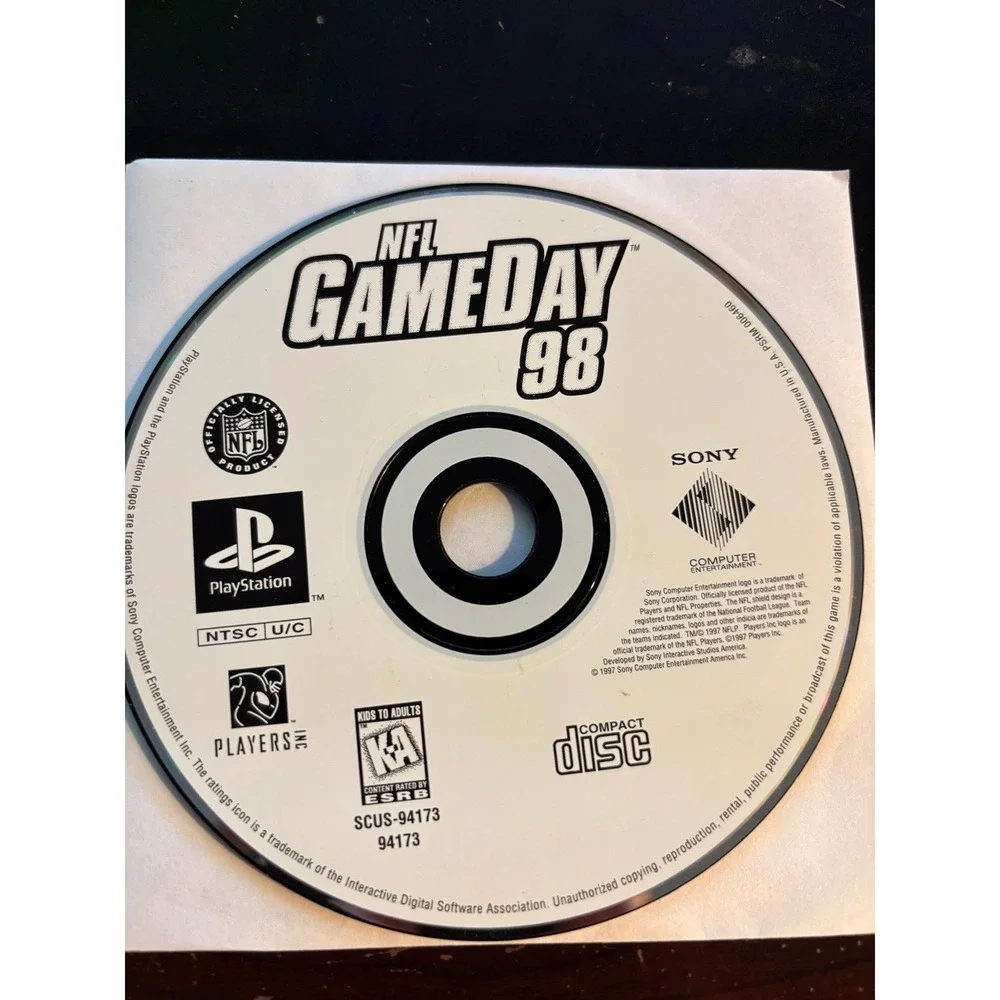 NFL GameDay 98 PS1 Sony PlayStation 1 - Disc Only